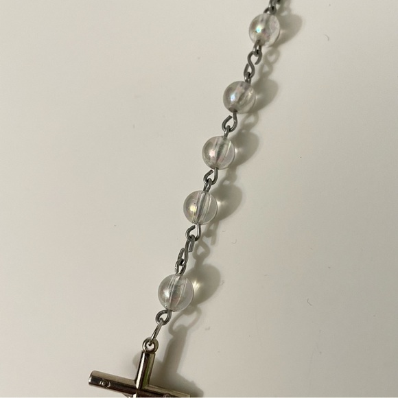 Vintage Crucifix Catholic Jesus Christian Cross Pendant Rosary Necklace - Picture 8 of 16